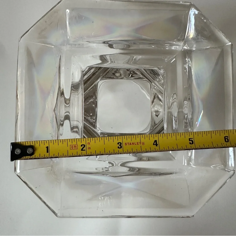 Partylite Discover Pillar Holder RETIRED Faceted Glass Beautiful P8163 - Picture 6 of 9